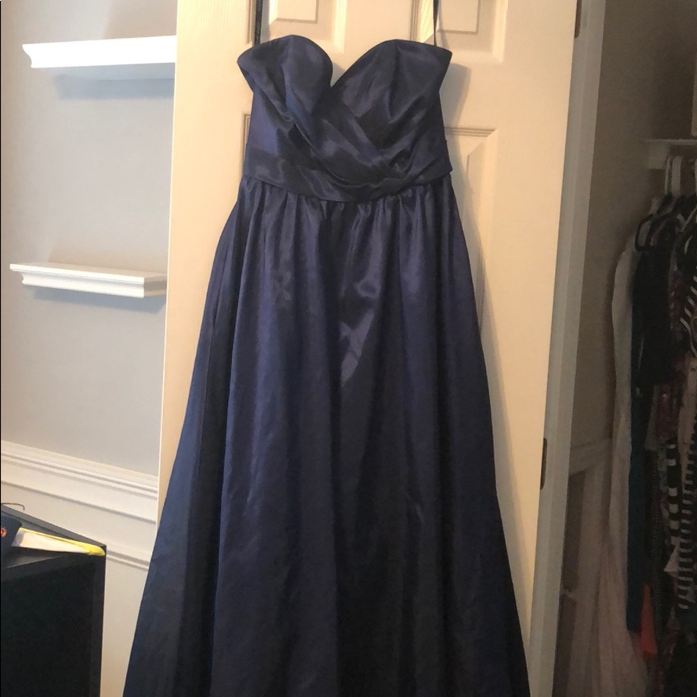 Navy blue long dress